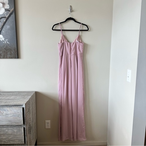 CALL For Me Dusty Lavender Faux Wrap Jumpsuit (Size:Small) - Picture 3 of 14